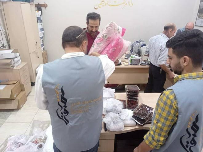 تغطية صحفية لمساعدات المؤسسة للوافدين من لبنان